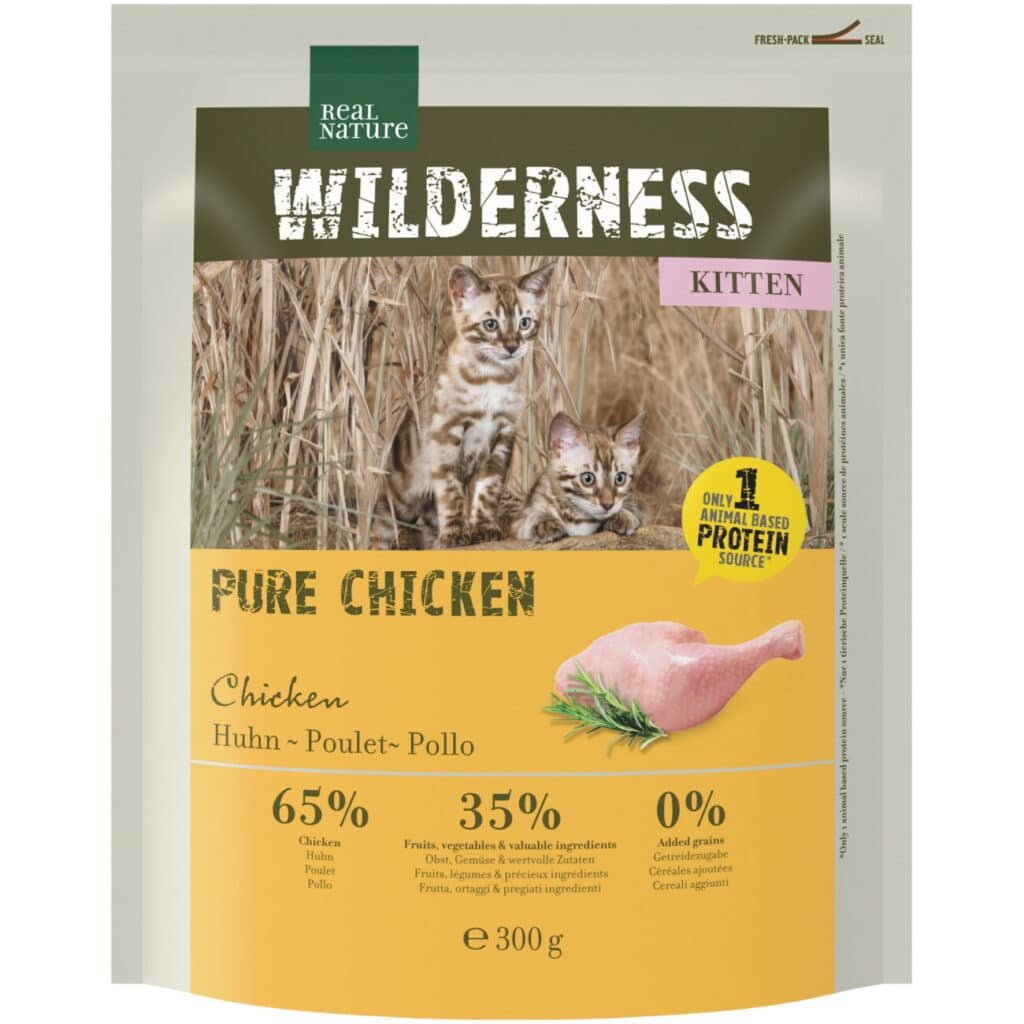 Sachet de croquettes Real Nature Wilderness Kitten Pure Chicken pour chaton