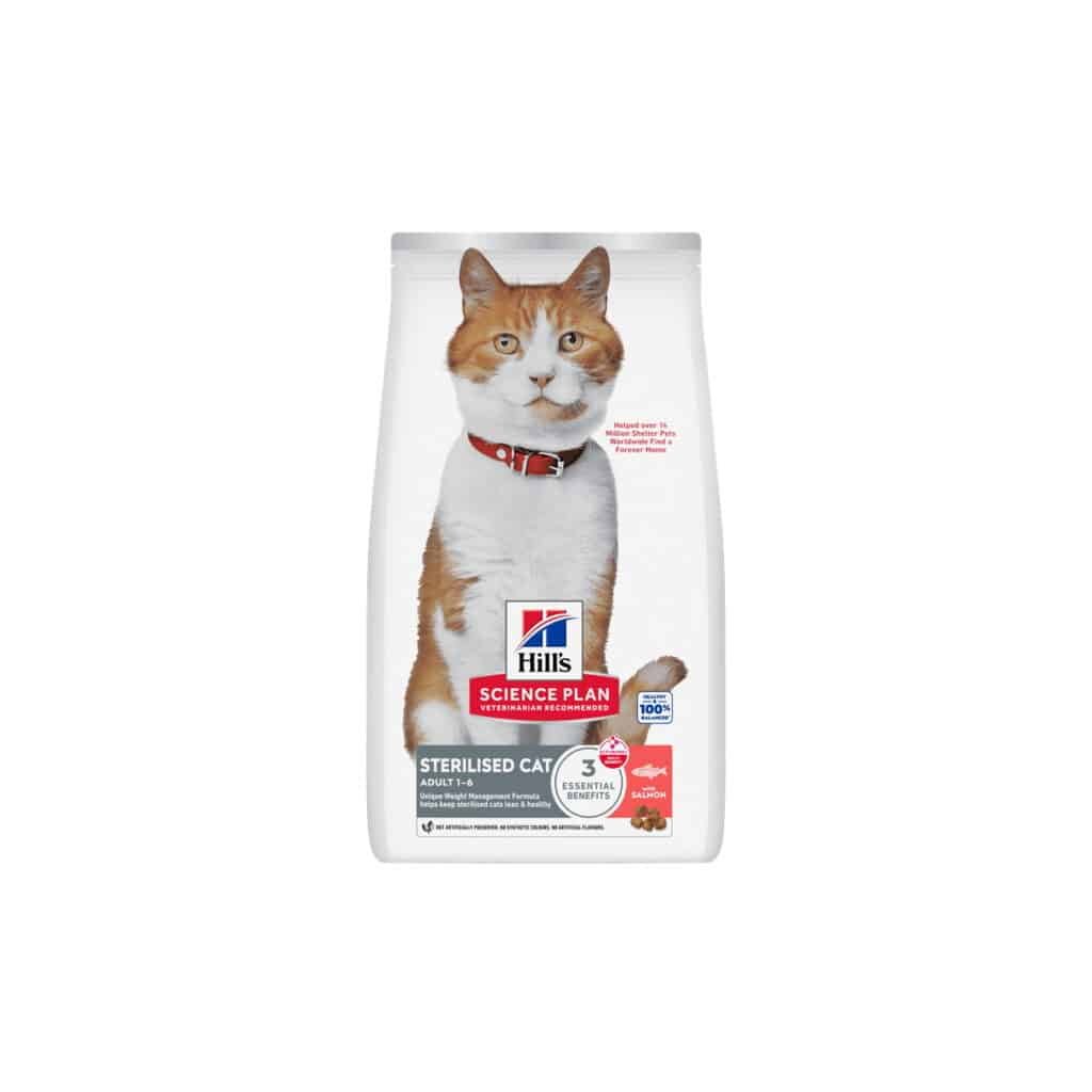 Sac de croquettes Hill's Science Plan Sterilised Cat adulte au saumon