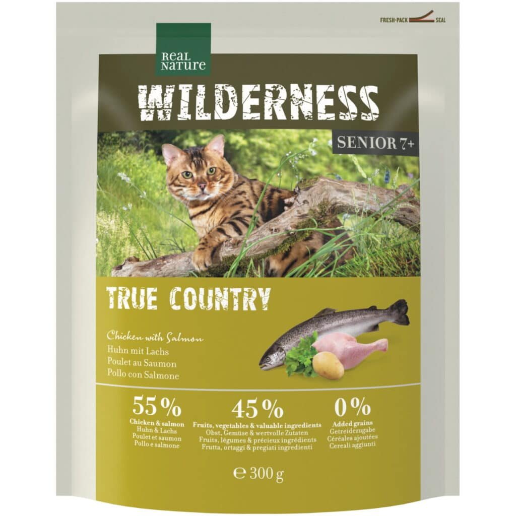 Sachet de croquettes Real Nature Wilderness Senior 7+ True Country pour chat ùgé
