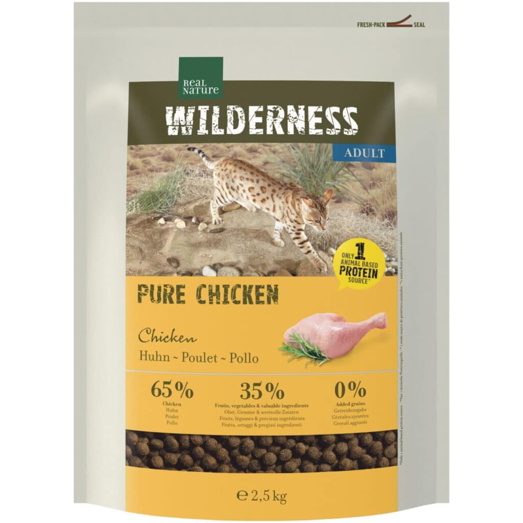 Sac de croquettes Real Nature Wilderness Pure Chicken pour chat adulte