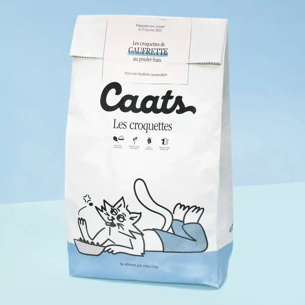 Sac de croquettes Caats pour chat senior au poulet frais