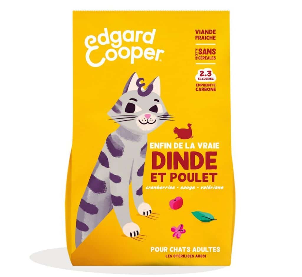 Sac de croquettes Edgard & Cooper Dinde et Poulet pour chat adulte