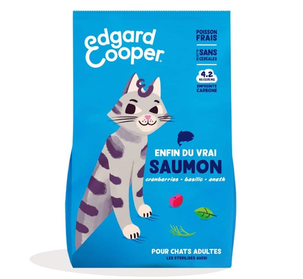 Sac de croquettes Edgard & Cooper Saumon frais pour chat adulte