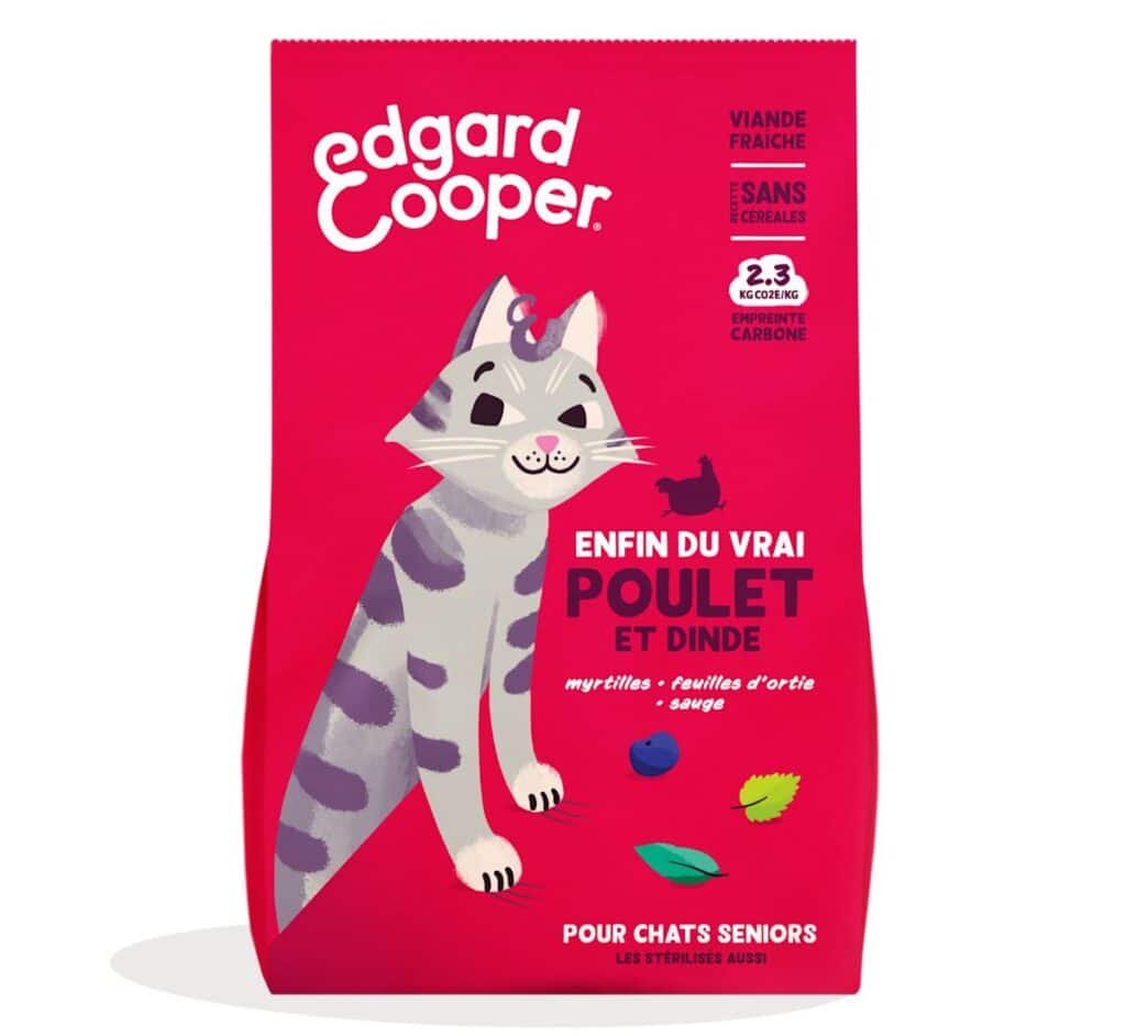 Sac de croquettes Edgard & Cooper Poulet et Dinde pour chat senior