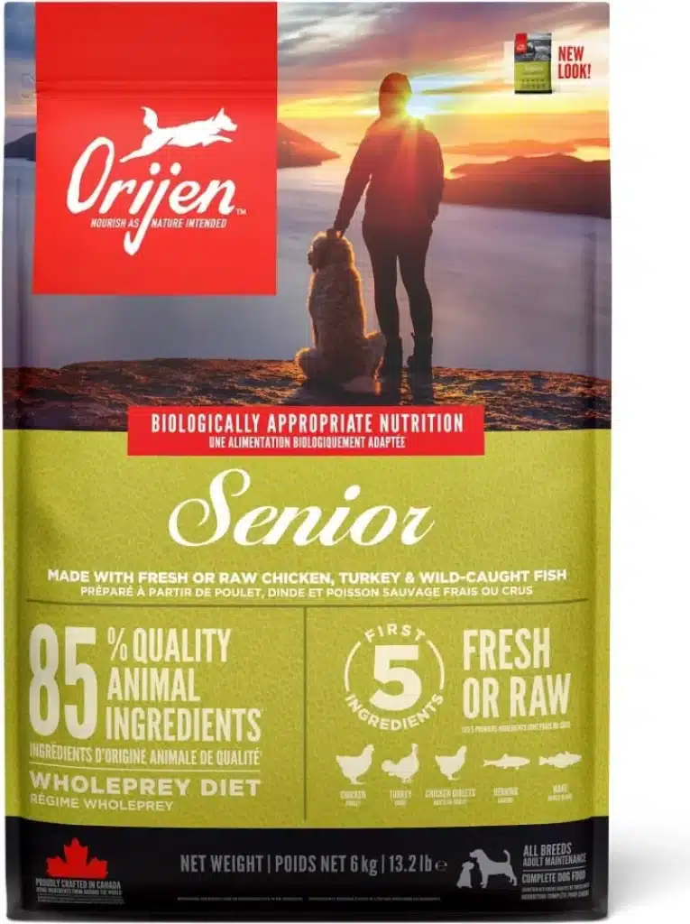 Sac de croquettes Orijen Senior pour chien âgé