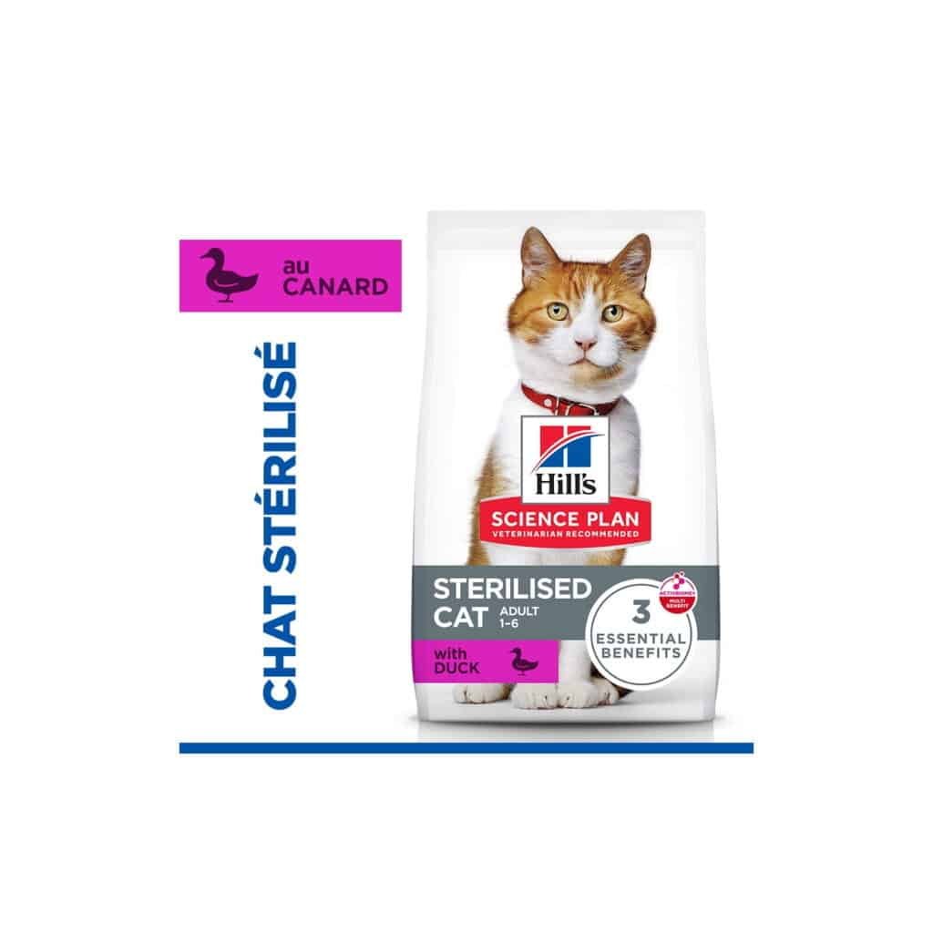 Sac de croquettes Hill's Science Plan Sterilised Cat adulte au canard