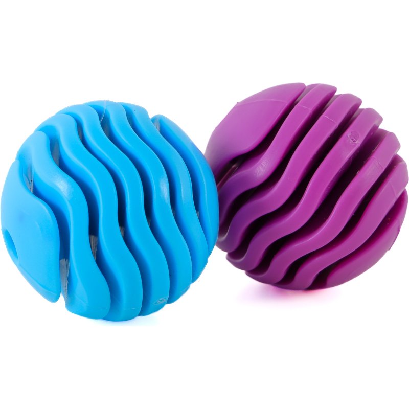 Lot de 2 balles en caoutchouc pour chat Zolia