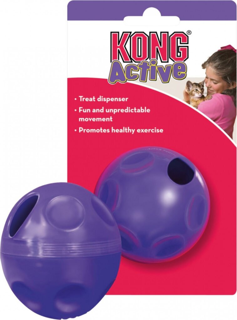Balle distributrice de friandises KONG Active Cat Treat Dispensing Ball