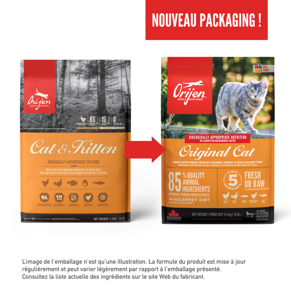 Orijen Original Cat : b&eacute;n&eacute;fices nutritionnels