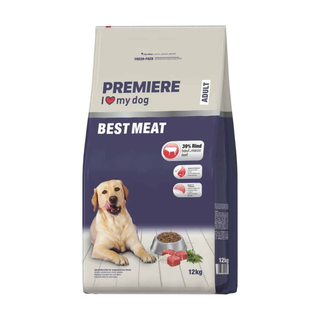 Sac de croquettes Premiere Best Meat Adult au bœuf 12 kg