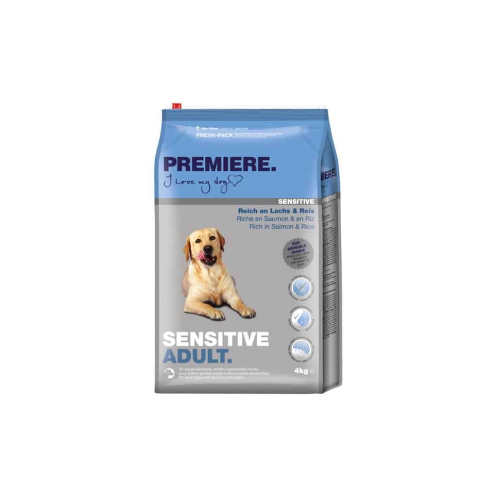 Sac de croquettes Premiere Sensitive Adult saumon et riz pour chien sensible