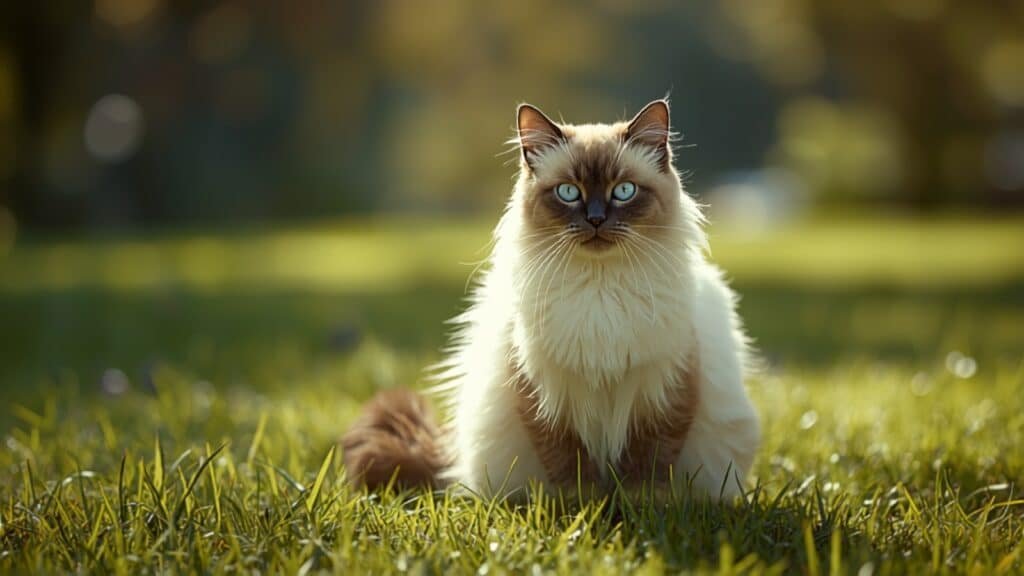 Sacre de birmanie chat adulte