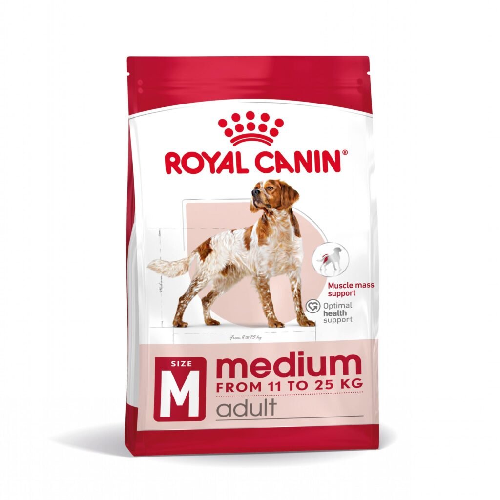 Croquettes Royal Canin Medium Adult : visuel officiel de la gamme