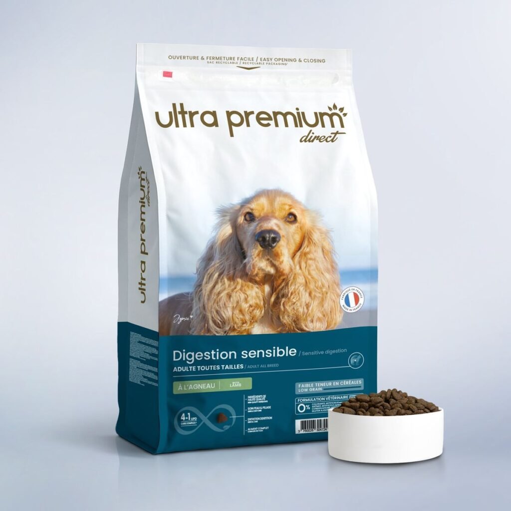 Sac de croquettes Ultra Premium Direct Super Premium agneau et riz pour chien