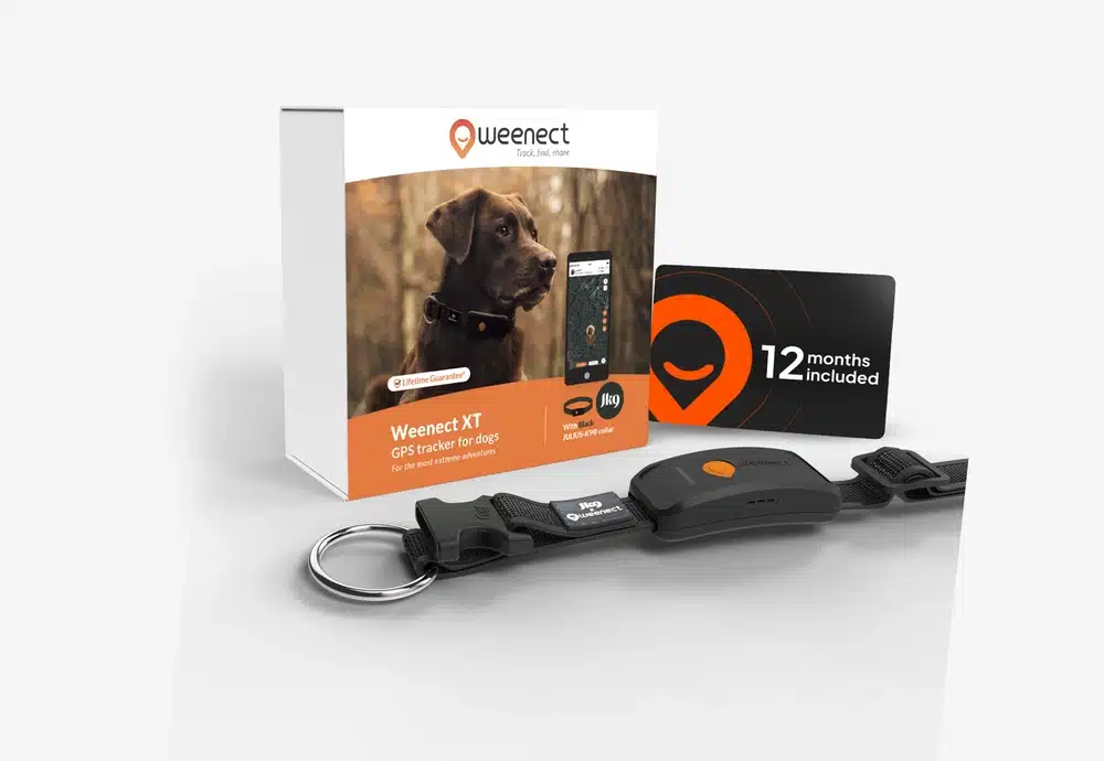 Pack du traceur GPS Weenect XT avec ses accessoires