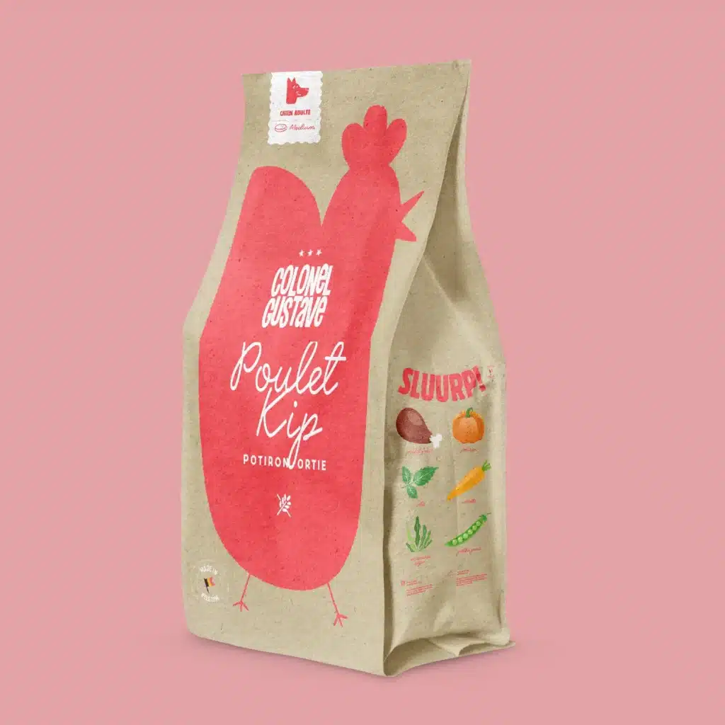 Sac de croquettes Colonel Gustave chien adulte au poulet frais sans céréales