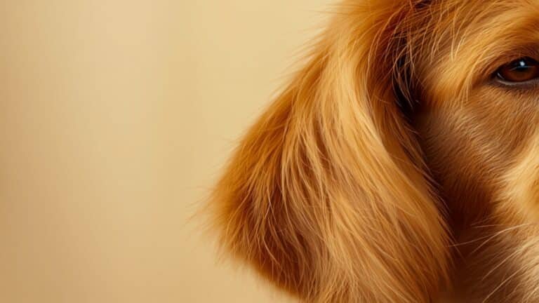 Gros plan sur le pelage brillant et soyeux d’un chien