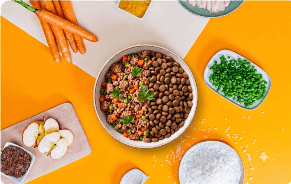 Plan Mixte Dog Chef : moitié repas frais, moitié croquettes
