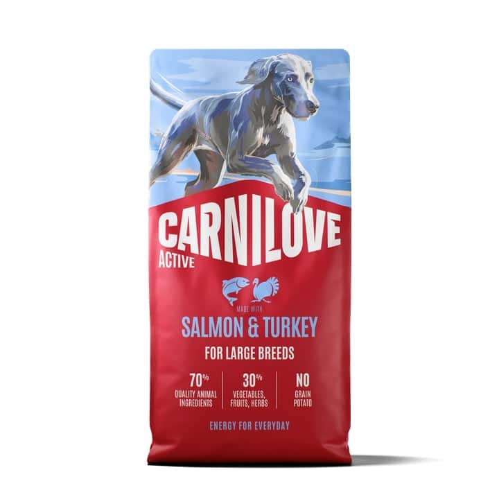 Sac de croquettes Carnilove saumon et dinde pour grand chien