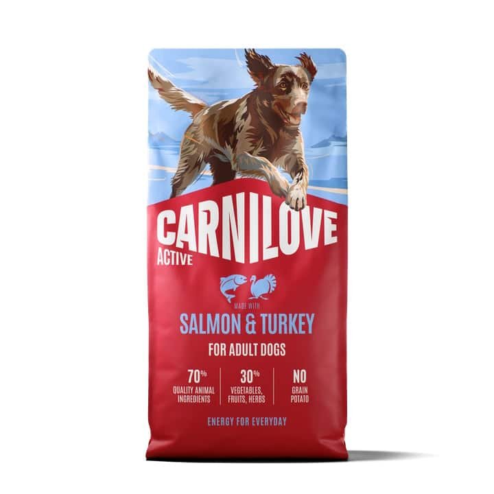 Sac de croquettes Carnilove saumon et dinde pour chien adulte