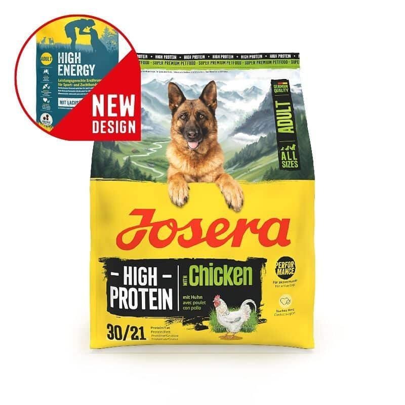 Sac de croquettes Josera High Protein au poulet pour chien adulte actif