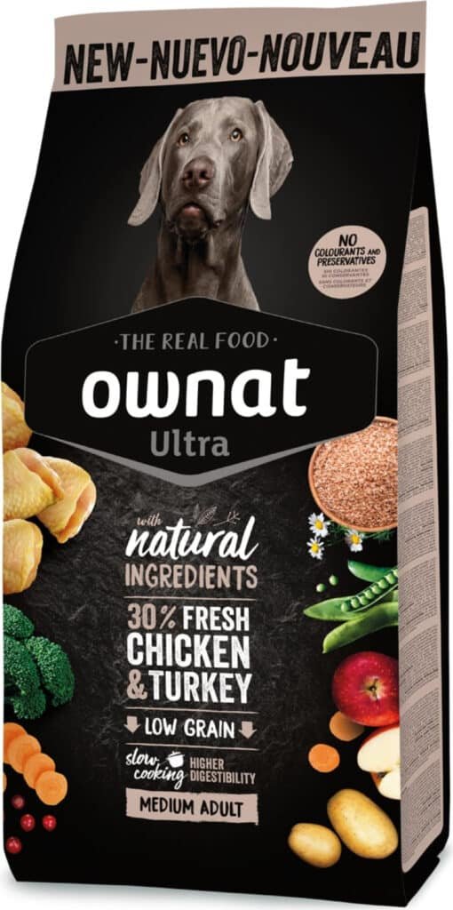 Sac de croquettes Ownat Ultra Medium Adult pour chien