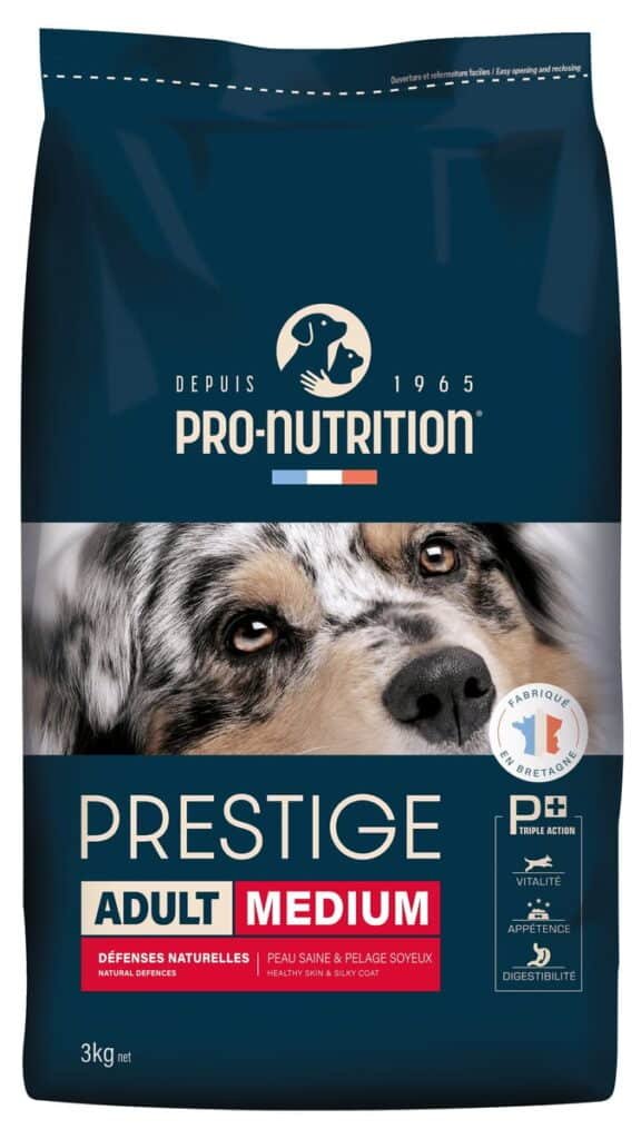 Sac de croquettes Pro-Nutrition Prestige Adult Medium, vue de face