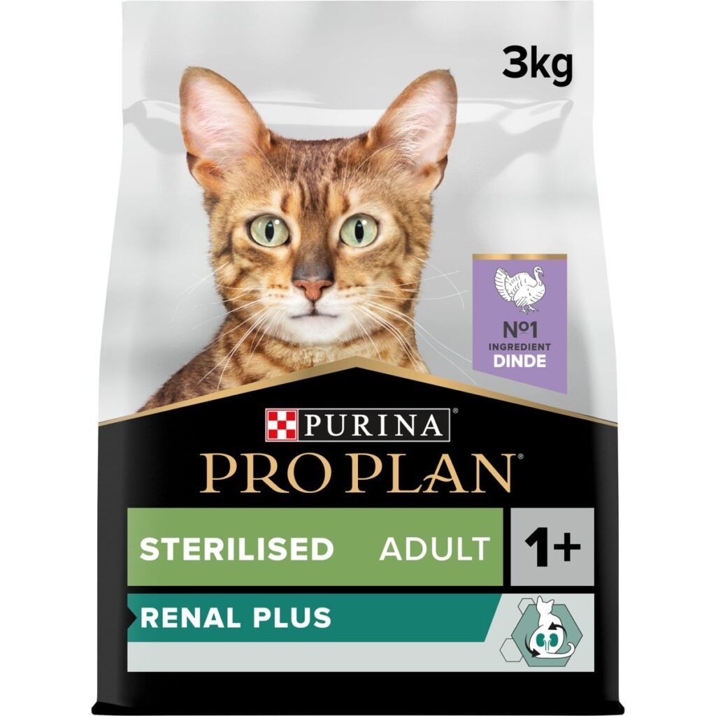 Sac de croquettes Pro Plan Sterilised Renal Plus pour chat, qui n'est pas un aliment rénal
