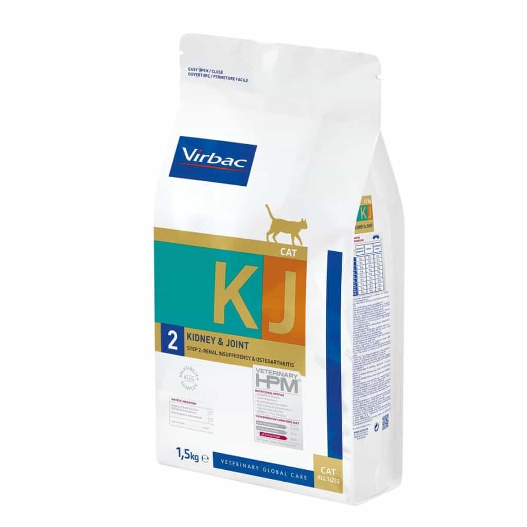 Sac de croquettes Virbac Veterinary HPM KJ2 Kidney & Joint Support pour chat