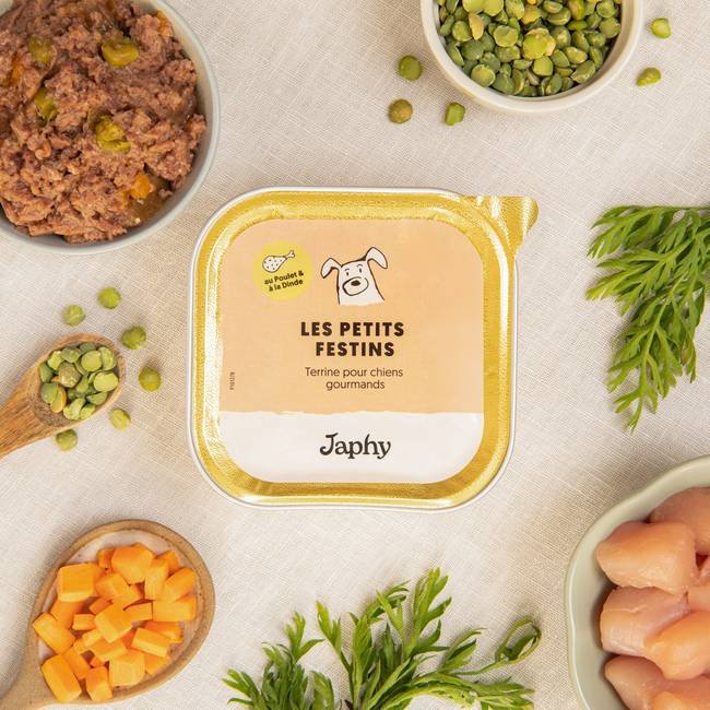 Terrine Japhy pour chien au poulet et Ă la dinde