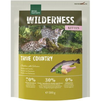 Sachet de croquettes Real Nature Wilderness Kitten True Country poulet et poisson pour chaton