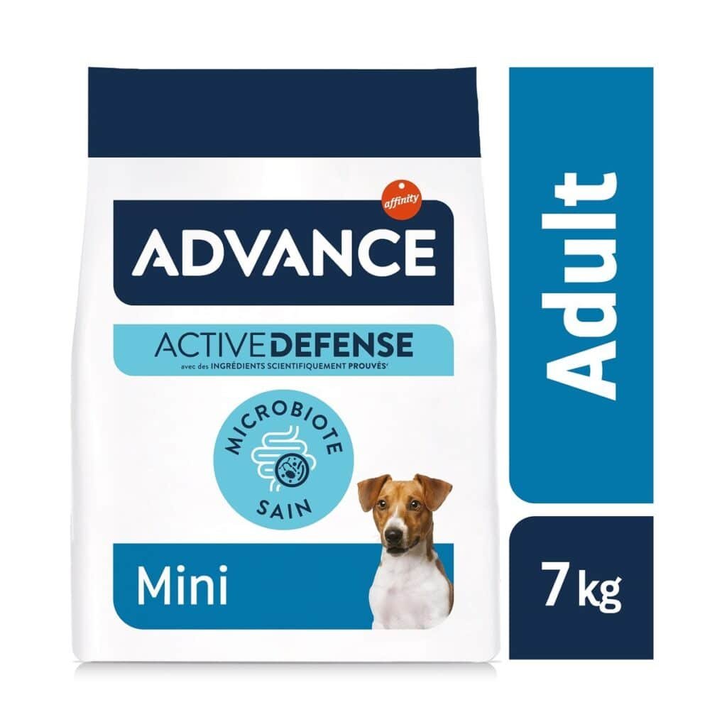 Sac de croquettes Advance Mini Adult au poulet pour petit chien, 7 kg