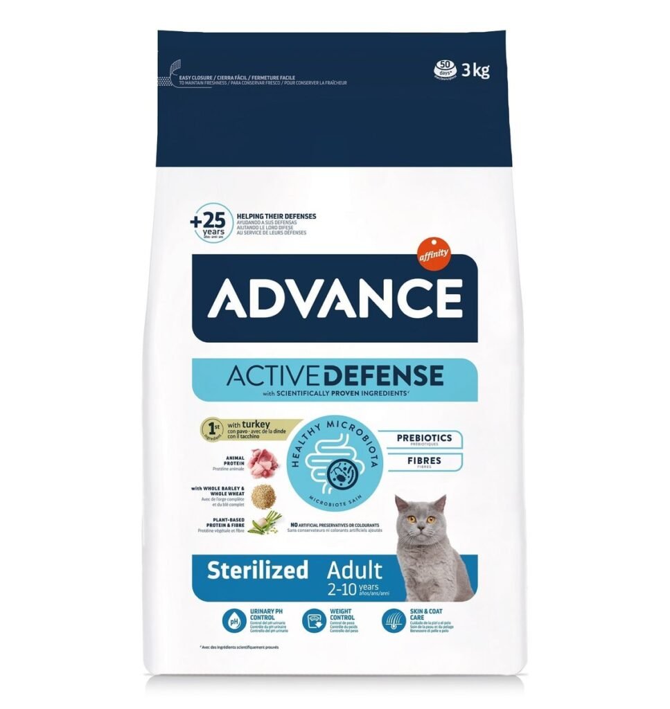 Sac de croquettes Advance Sterilized à la dinde pour chat stérilisé