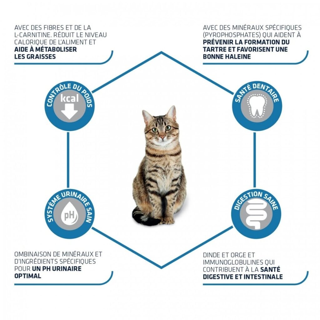 Les bénéfices annoncés des croquettes Advance Sterilized pour chat