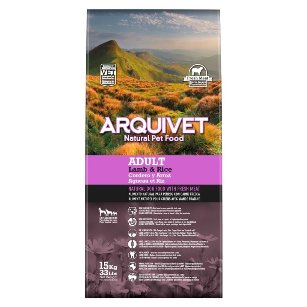 Sac de croquettes Arquivet Adult agneau et riz pour chien sensible
