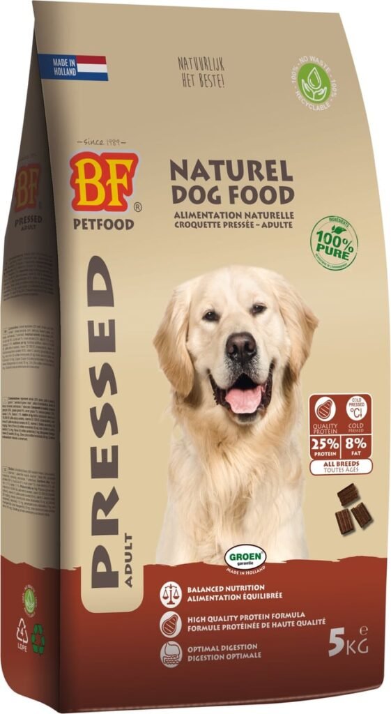 Sac de croquettes Biofood pressées 25/8 pour chien adulte