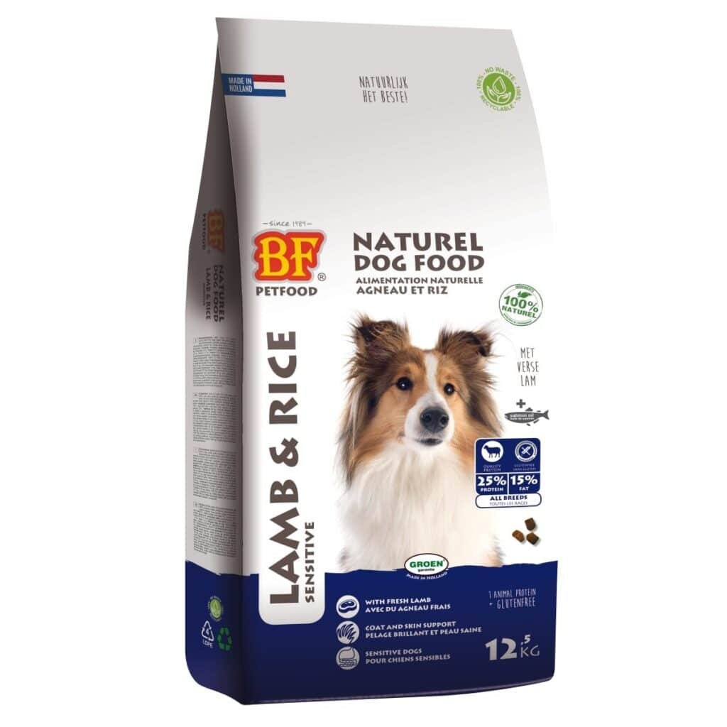 Sac de croquettes Biofood Lamb and Rice pour chien sensible