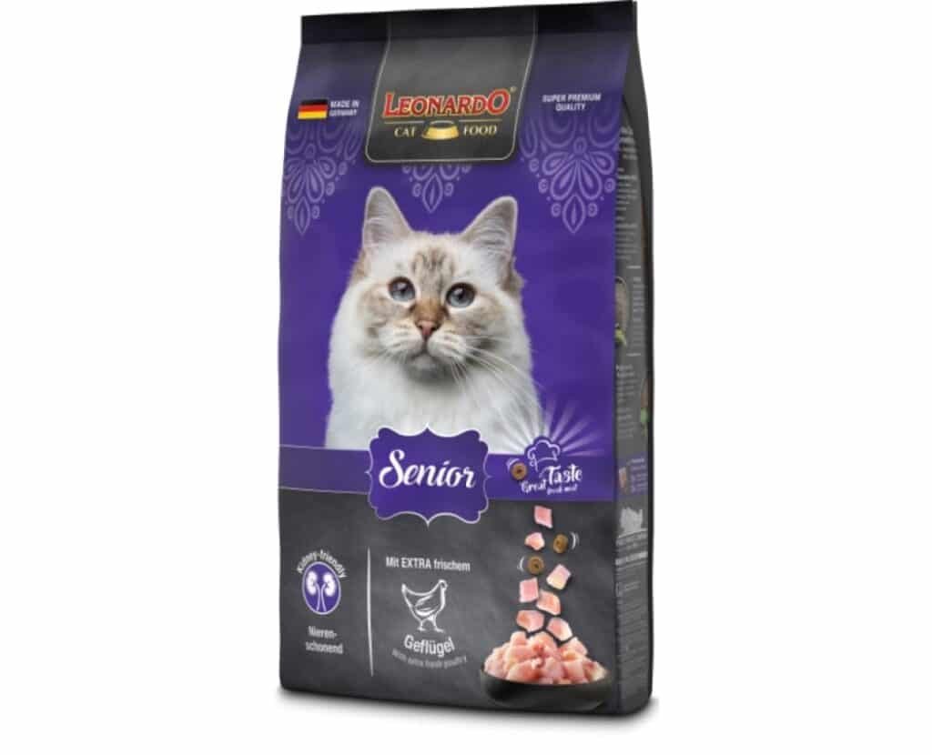 Sac de croquettes Leonardo Senior à la volaille pour chat ùgé
