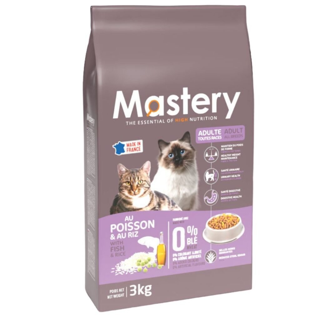 Sac de croquettes Mastery Chat Adulte au Poisson et au riz