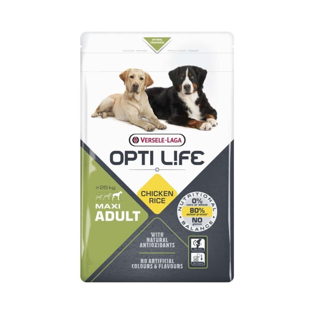 Croquettes Opti Life Adult Maxi au poulet et au riz pour chien de grande taille