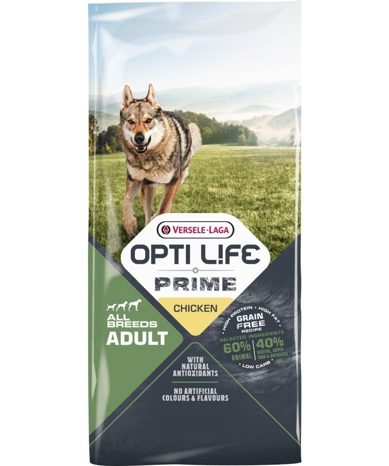 Sac de croquettes Opti Life Prime Adult au poulet sans céréales