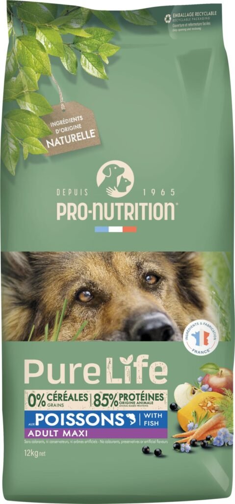 Sac de croquettes Pro-Nutrition Pure Life Adult Maxi au poisson pour grand chien
