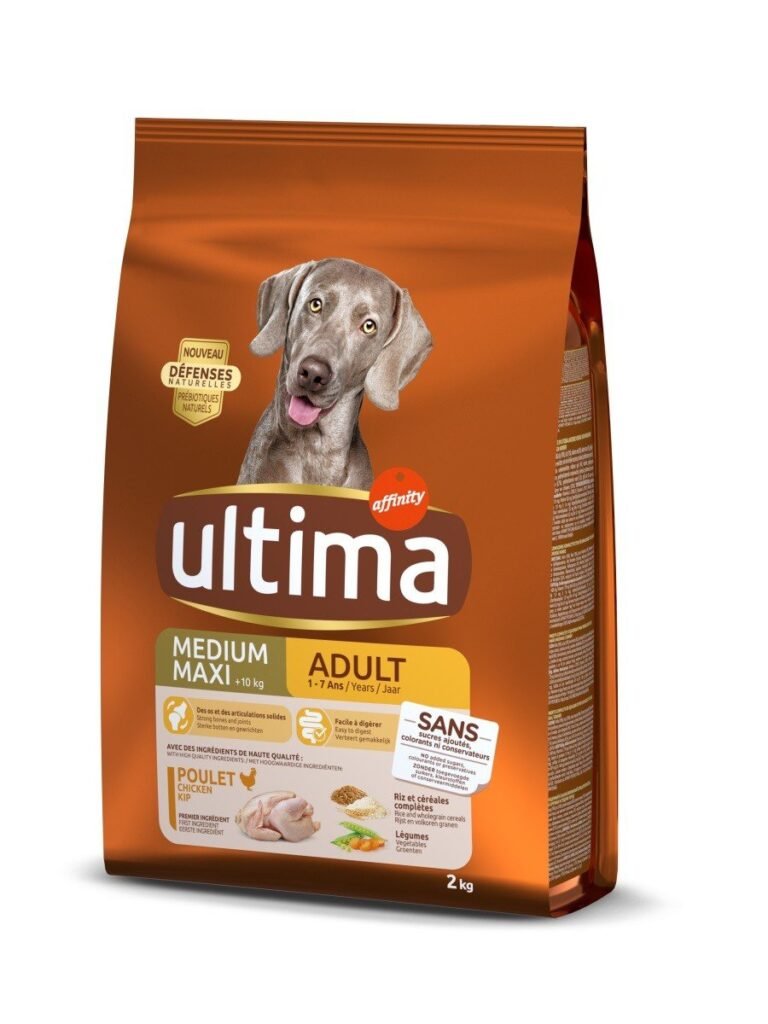 Sac de croquettes Ultima Medium-Maxi Adult au poulet pour chien