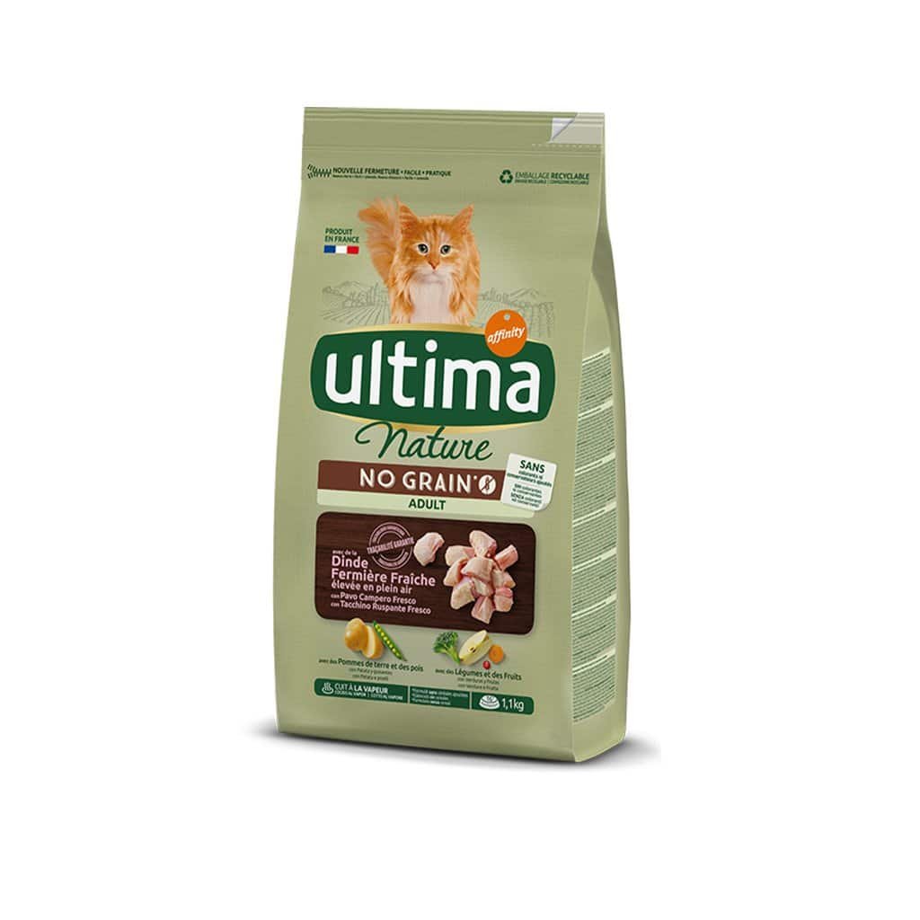 Sac de croquettes Ultima Nature No Grain Ă la dinde pour chat
