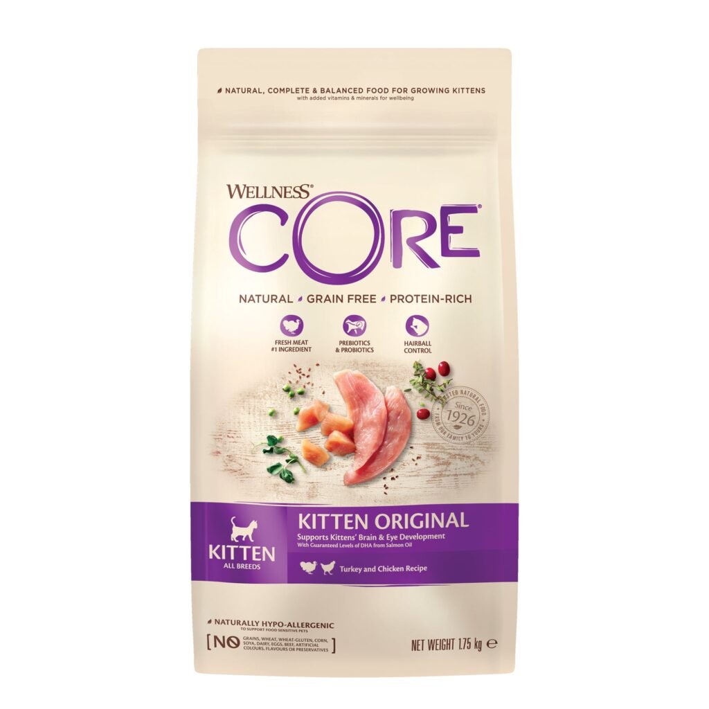 Croquettes Wellness CORE Kitten Original dinde et poulet pour chaton