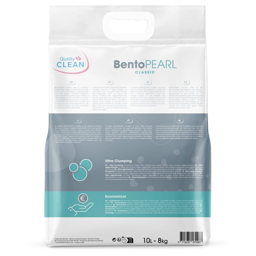 Dos du sac BentoPearl Classic 10 L 8 kg de Quality Clean