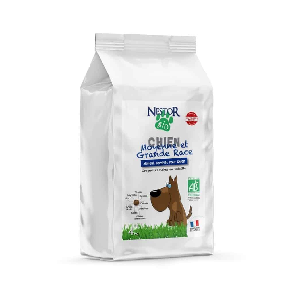 Sac de croquettes Nestor Bio pour chien de moyenne et grande race