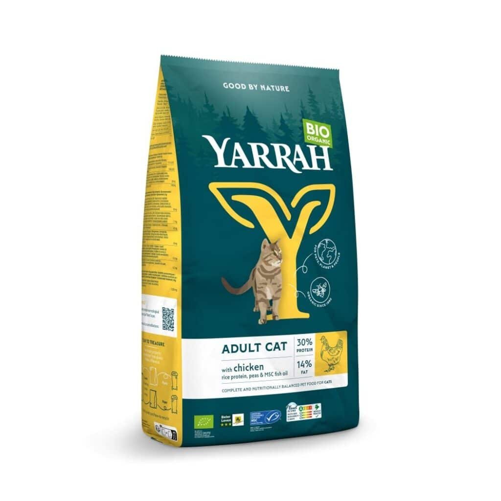 Sac de croquettes Yarrah Bio au poulet pour chat adulte