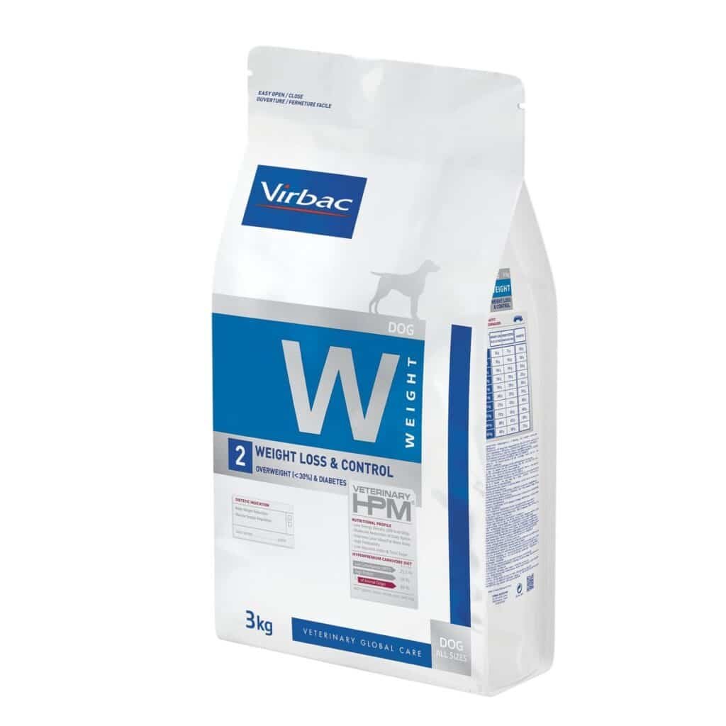 Sac de croquettes Virbac Veterinary HPM W2 Weight Loss & Control pour chien