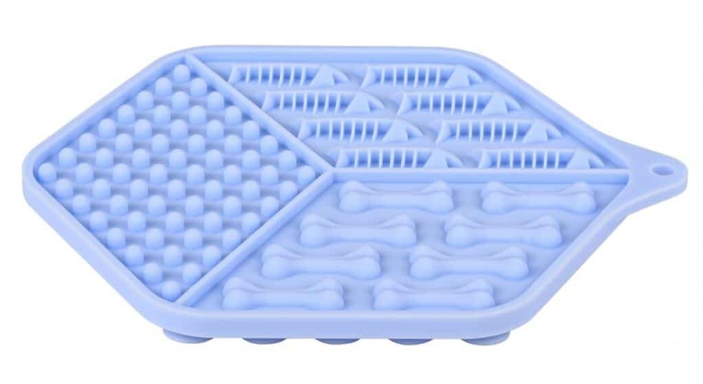 Tapis à lécher pour chat Zolux en silicone bleu